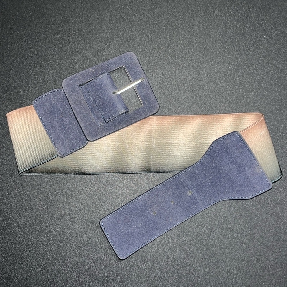 Kimchi Blue Urban Outfitters small stretch belt ombré suede feel buckle